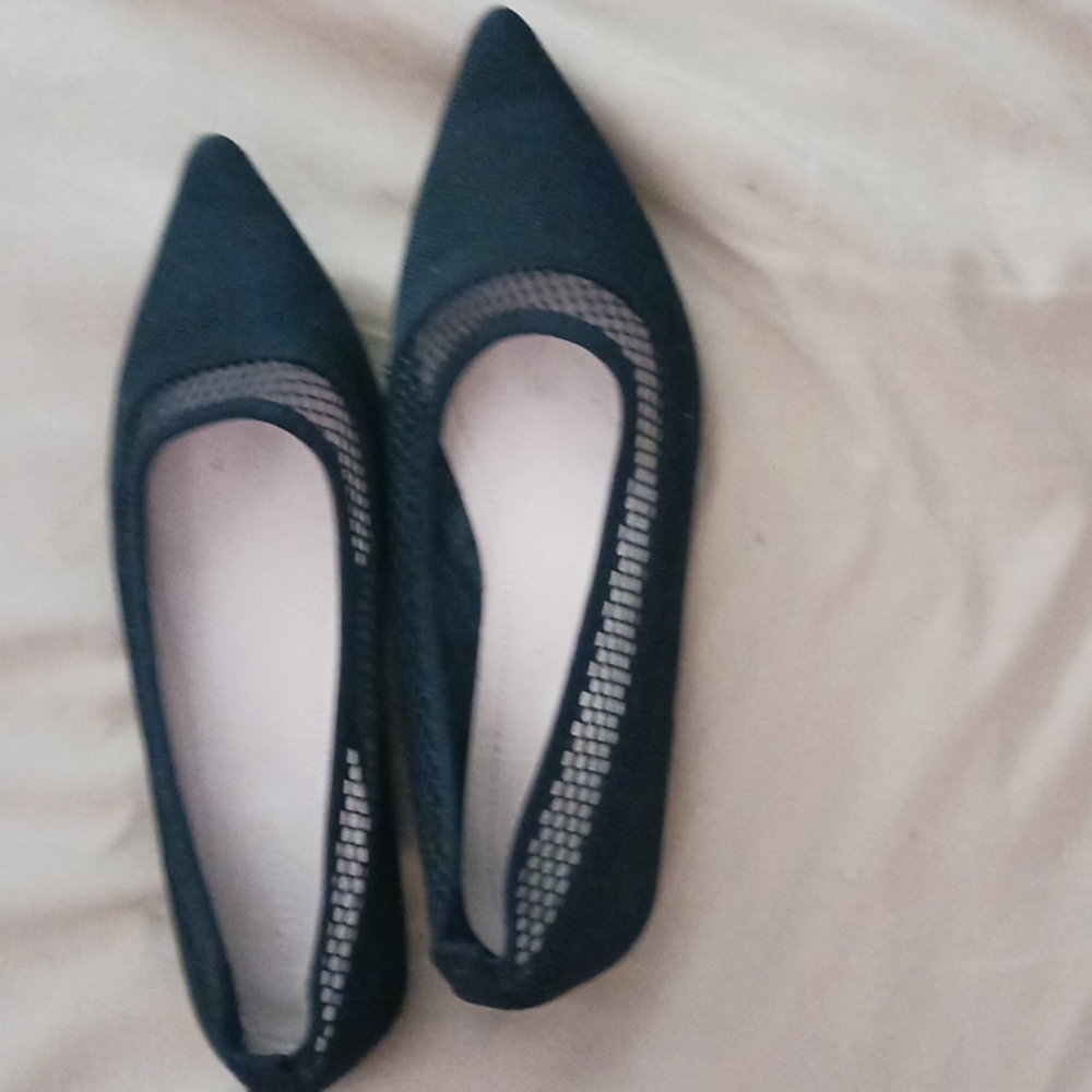 Black flats size 8